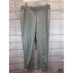 d&co Grey Knit Pull-on Trouser Style Pants, women's Size Medium